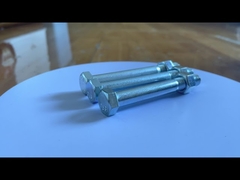 SAE J429 สกรูหัวหกเหลี่ยมชุบสังกะสีเกรด 2 เกลียวบางส่วน